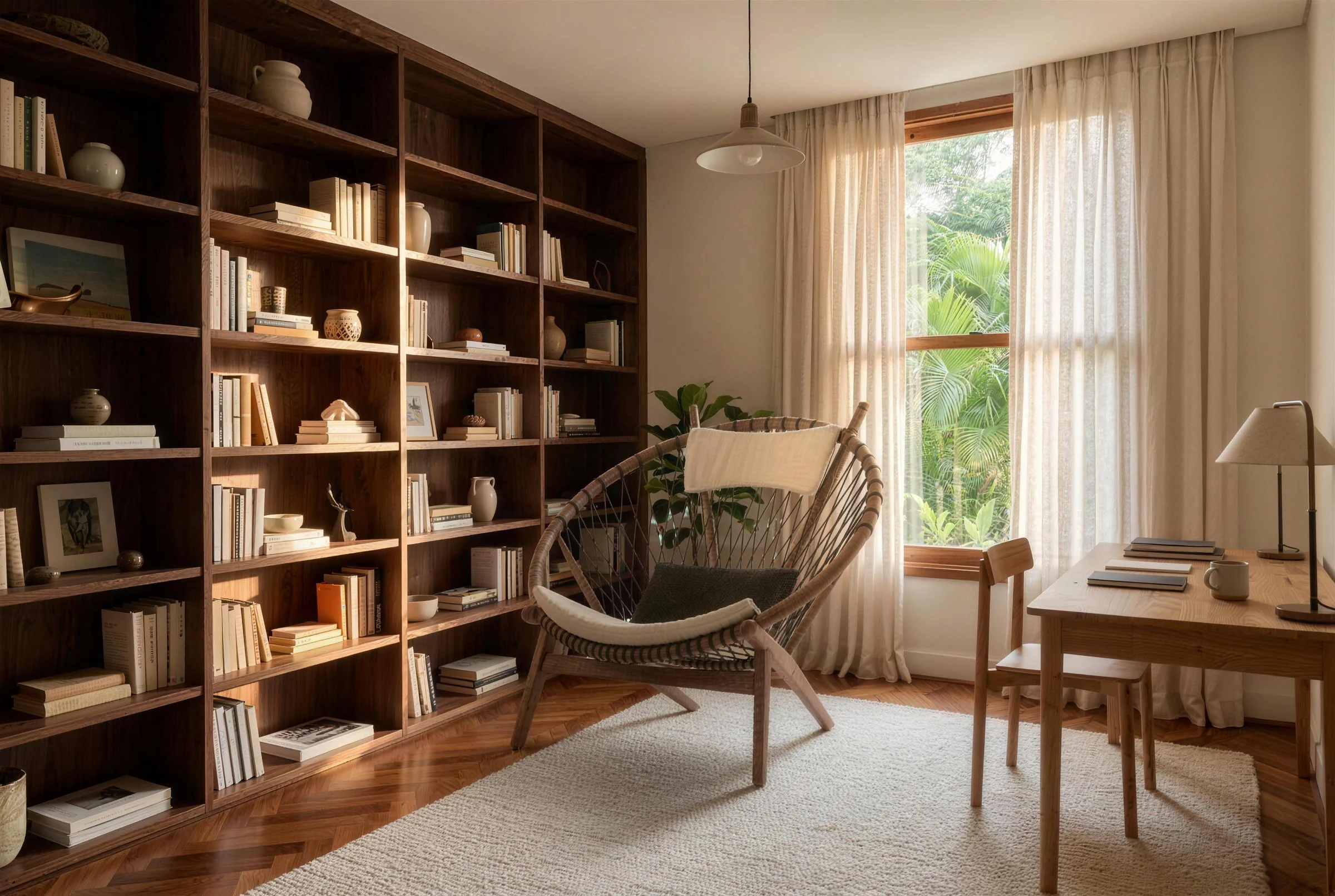 An office with the chair inserted
