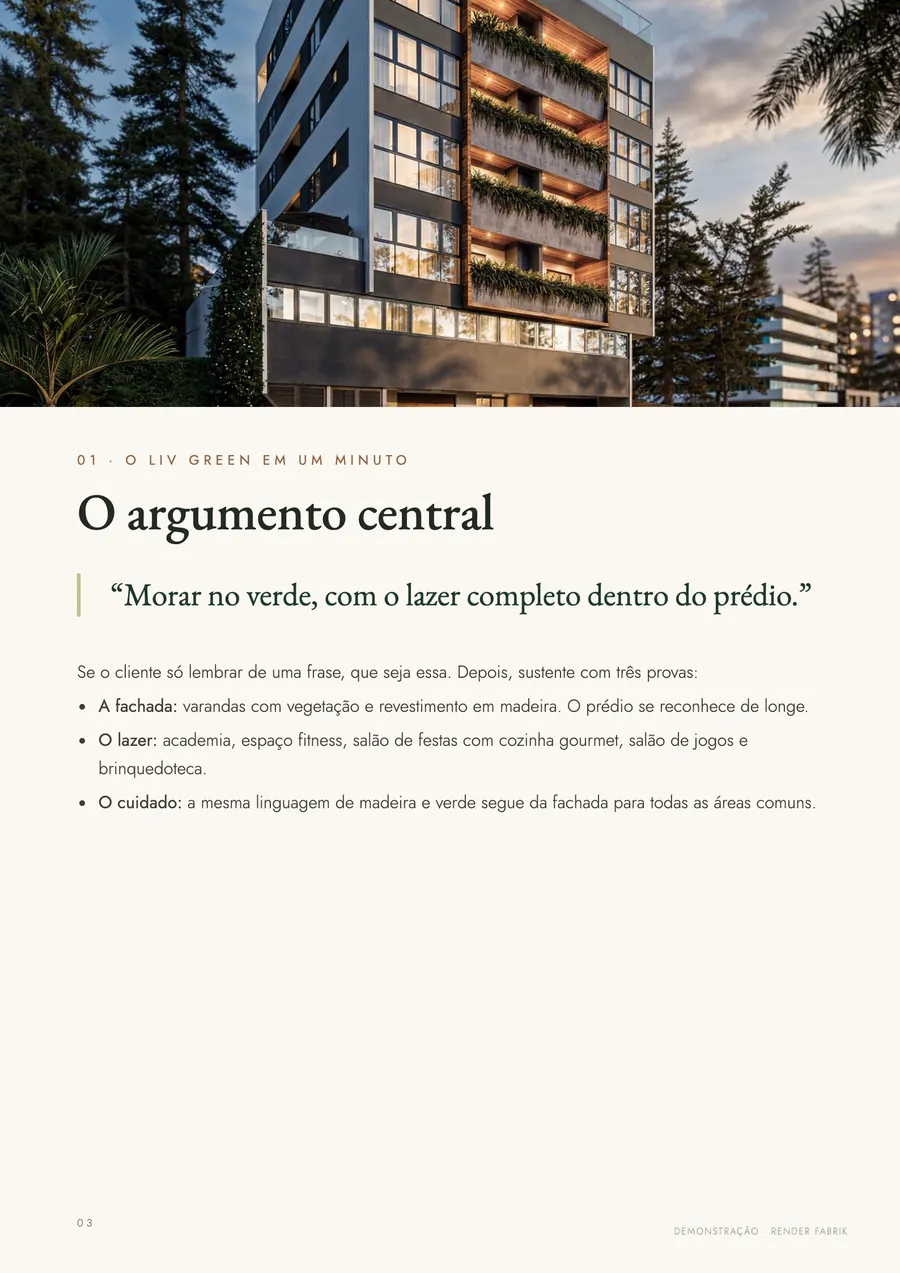 Guia do corretor Liv Green, página 3